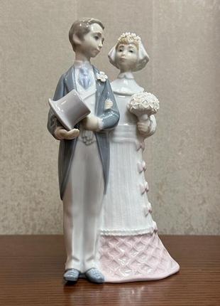 Фарфоровая статуэтка lladro «свадьба». 6