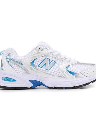 Жіночі кросівки new balance 530 white sky blue v / smb