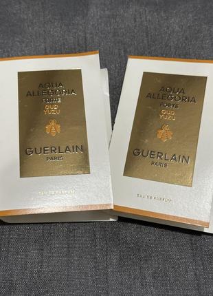 Guerlain aqua allegoria forte oud yuzu/пробник парфюма