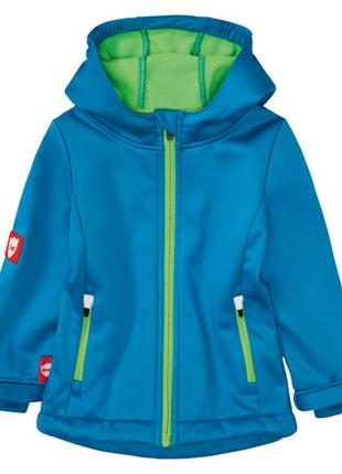 Куртка softshell водоотталкивающая и ветрозащитная для мальчика lupilu 375430 голубой