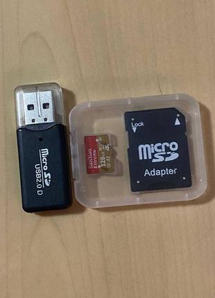 Карта пам'яті sandian 128gb для відео 4к