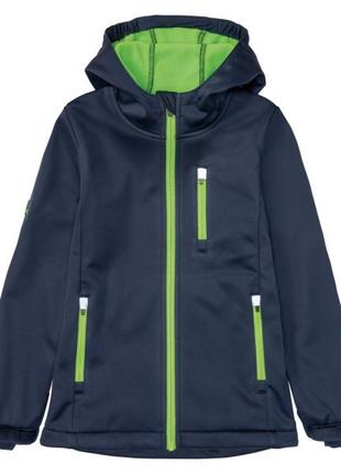 Куртка softshell  водовідштовхувальна та вітрозахисна для хлопчика rocktrail 376206 темно-синій