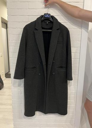 Тренч пальто zara темно серое