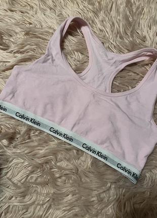 Розовый коттоновый топ calvin klein оригинал