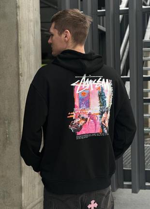 Мужское худи от stussy, мужские худи от stussy, черный