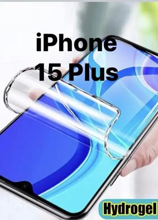 Гідрогелева захисна плівка для iphone 15 plus .  mietubl hydrogel film material