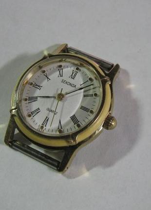Часы sekonda секунда электро-механические кварц ссср экспортный вариант золочение состояние !!!