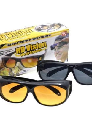 Антибликовые очки для водителя hd vision резерваarounds