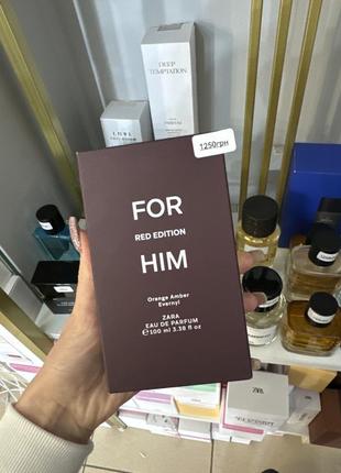 Zara for him red edition 50 ml,100ml2 фото
