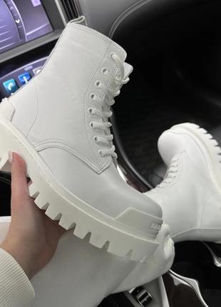 Balenciaga boots beige ботинки натуральная кожа демисезонные