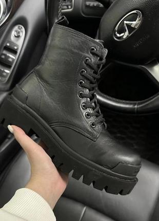 Balenciaga boots beige ботинки натуральная кожа флис
