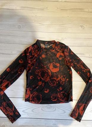 Топ сетка с розами