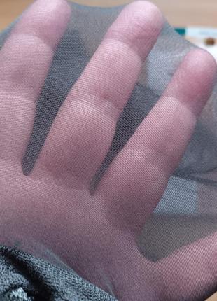 Тонкие чулки р. s 10 den m&s с кружевом на силиконе