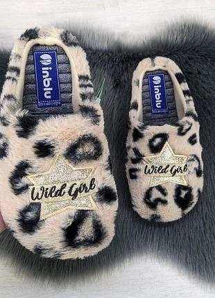 Тапочки домашние женские inblu меховые бежевые 4679