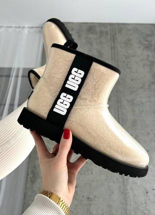 Ugg classic clear mini natural уггі