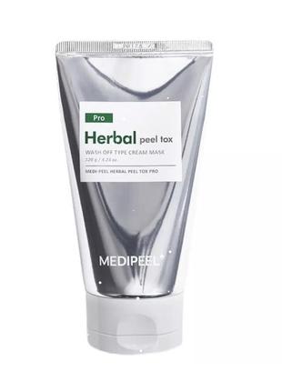 Очищаюча пілінг-маска для обличчя medi-peel herbal peel tox pro 120 г