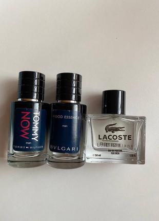 Мужские парфюмы духи одеколон lacoste bvlgari tommy hilfiger