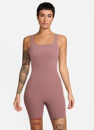 Короткий женский боди nike zenvy dri-fit комбинезон для спорта йоги зал бег новый оригинал