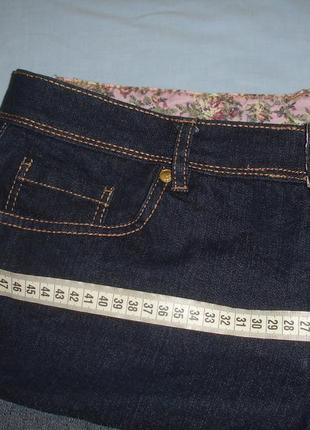 Шорти джинсові жіночі літні розмір 48 /14 стрейчеві сині4 фото