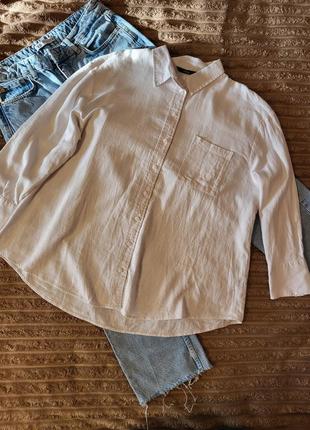 Льнана біла сорочка