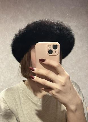 Шапка , шляпа натуральный мех норка
