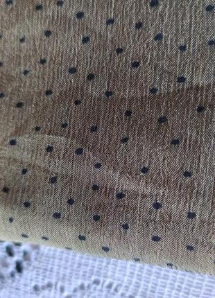 Ткань для пошива блузона, крепдешин/ мелкий горошек