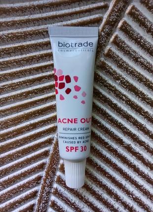 ❤️крем для кожи с постакне biotrade acne out spf30 с 4% витамином в 3 и кислотами
