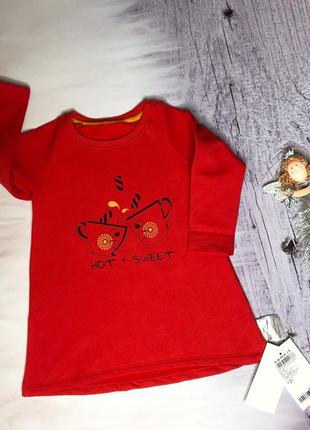 Сукня name it 86-90 червоне осінь зима весна тепле дитяче платтячко на флісі з начосом