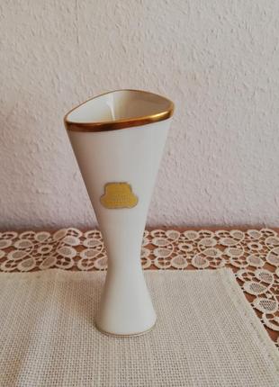 Ваза фарфоровая lindner kueps bavaria echt gold германия