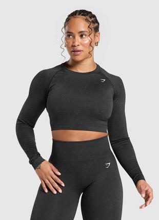 Gymshark   женский компрессионный лонгслив/рашгард