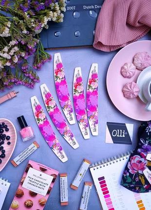 Гарна квіти пилочка для нігтів 180/180 грит нова