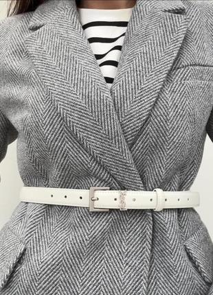 Накладной платеж ❤ кожаный натуральный поясок ремень из лого в подарочном пакете