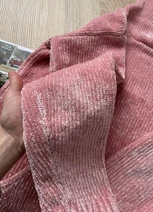 Плюшевий велюровий светр з капішоном в’язаний