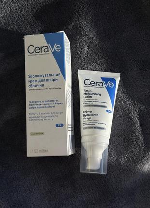 Ночной увлажняющий крем для нормальной и сухой кожи лица cerave facial moisturizing lotion