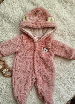 Махровый комбинезон, человечек для девочек 🩷