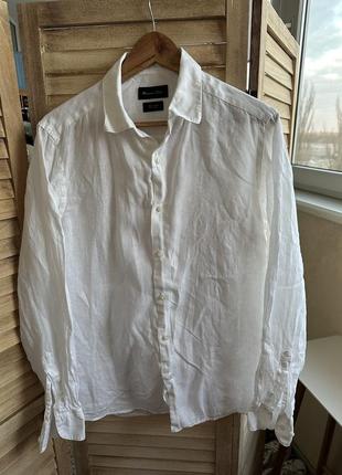 Лляна сорочка massimo dutti