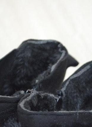 Ботинки женские  lx17-219 черные (зима замш искуственный)4 фото
