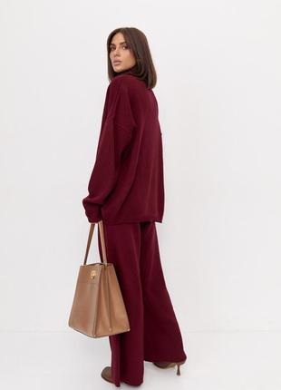 Теплый женский вязаный костюм oversize♥️ распродаж 😍