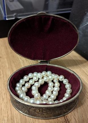 Мельхиоровая шкатулка