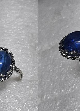 Природні кіаніти - срібний комплект-трійка4 фото