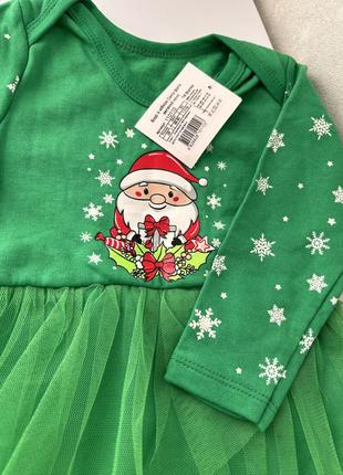 Боді для фотосесії, новорічне боді для дівчинки 18-24 міс