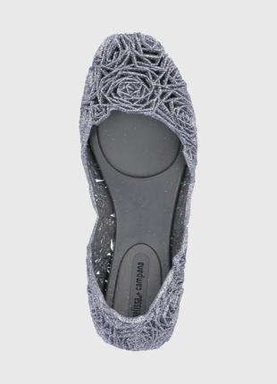 Резинові блискучі балетки melissa+campana 🛍️1+1=3🛍️