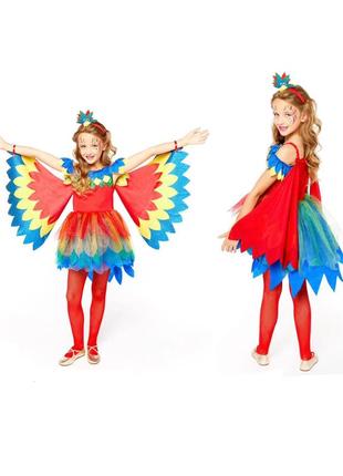 Шикарный комплект костюм жар птица, павлин, попугайчик amscan 7-8 лет / 128 см