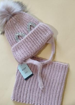 Зимняя шапка для девочки