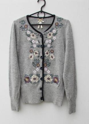 Шерстяная кофта кардиган шерсть ангора