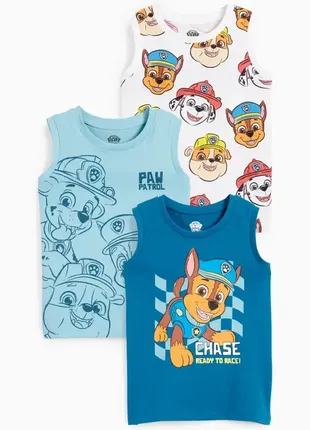 Літня футболка майка для хлопчика paw patrol