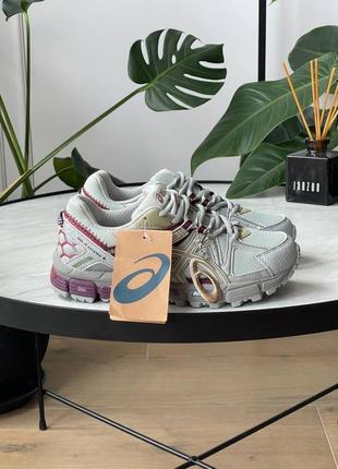 Женские кроссовки asics gel-kahana 8 grey burgundy