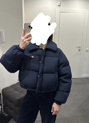 Жіночий пуховик зимова куртка пуфер tommy hilfiger оригінал s