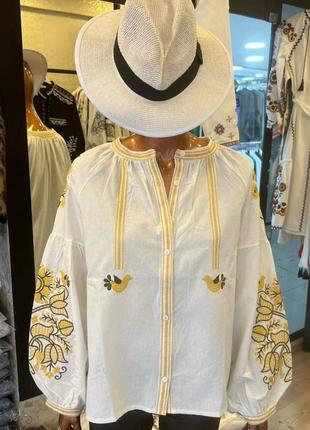 Вишиванка жіноча з пташками