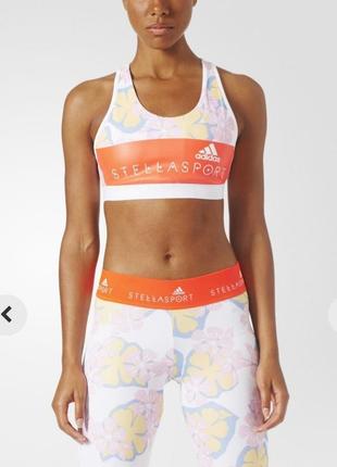 Мегакрутой фирменный спортивный топ с чашками adidas stellasport оригинал